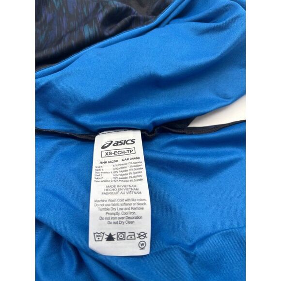 ASICS Women's PR Lyte Run Short Sleeve Top, Night Shade/ Lake Drive Print, XS - Picture 6 of 10